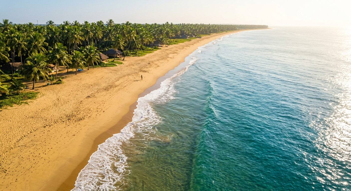 Eden Beach - Clean and tranquil Blue Flag certified beach in Puducherry